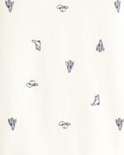 Baby Boy 5-Pack Cowboy Print Cotton Multipack Bodysuits - Blue/White/Orange/Green, image 3 of 7 slides