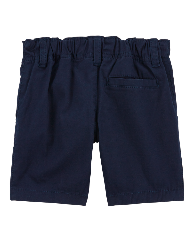 Toddler Boy Stretch Chino Shorts - Navy, image 2 of 4 slides