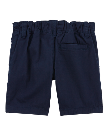 Toddler Boy Stretch Chino Shorts - Navy, 