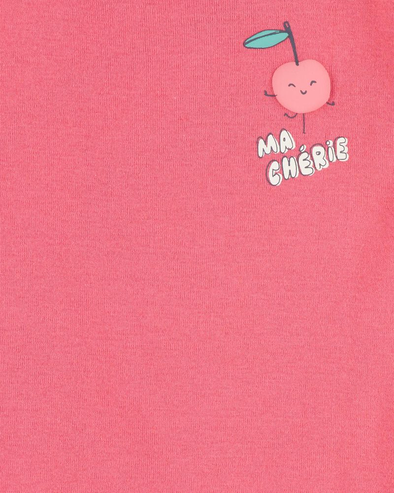 Baby 4-Piece Cherry Cotton Pajamas, image 2 of 4 slides