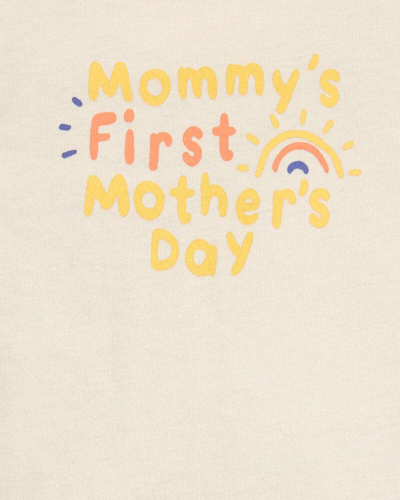Baby Mother's Day Short-Sleeve Bodysuit - Ivory, image 2 of 3 slides