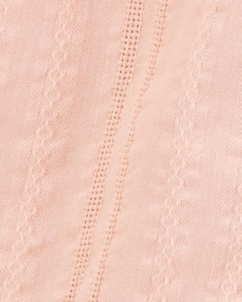 Baby Girl 3-Piece Lace Trim Outfit Set - Pink, image 3 of 4 slides