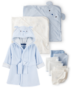 Baby 9-Piece Dog Bath Time Gift Set - Blue, image 1 of 7 slides