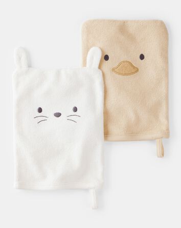 Baby 2-Pack Washcloths - Yellow, 