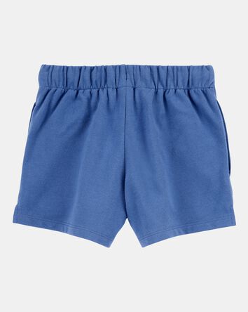 Kid Pull-On French Terry Shorts - Blue, 
