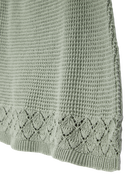 Kid 2-Piece Pointelle Sweater Crochet Knit Tank & Skirt Set - Green
, image 6 of 7 slides