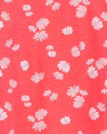 Kid Floral Short-Sleeve Tee - Orange, 