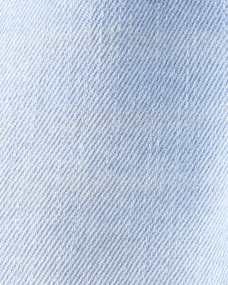 Baby Boy  Pull-On Denim Cargo Joggers - Light Wash, image 4 of 5 slides