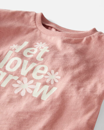 Baby Organic Cotton Let Love Grow Flutter Tee, 