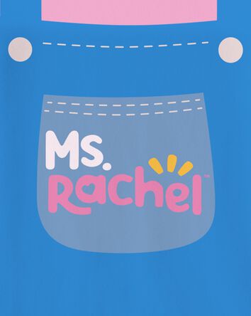 Toddler Girl Ms. Rachel Short Sleeve Graphic Tee - Pink/Blue, 