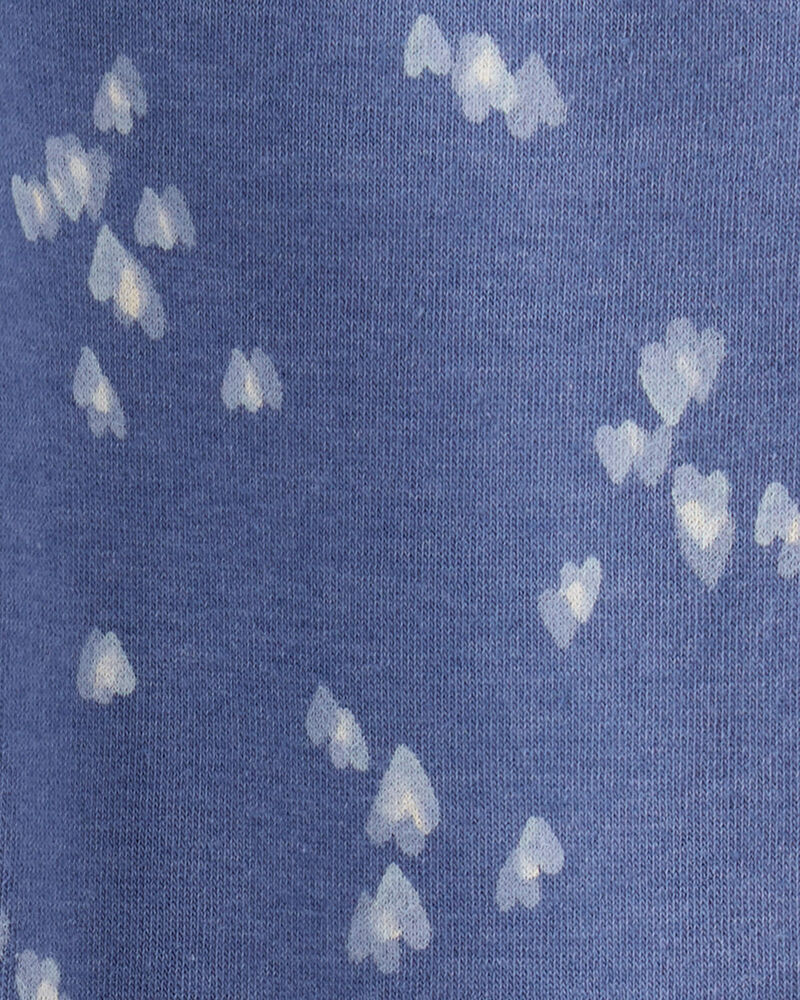 Toddler Girl 2-Piece Heart Print Logo Jacket & Joggers Set - Blue, image 6 of 8 slides