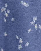 Toddler Girl 2-Piece Heart Print Logo Jacket & Joggers Set - Blue, image 6 of 8 slides