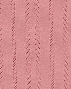 Kid 2-Piece Pointelle Tee & Butterfly Maxi Skirt Set - Pink, image 2 of 5 slides