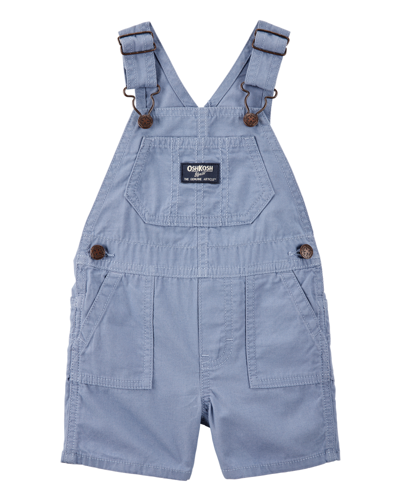 Baby Woven Shortalls - Blue, image 1 of 4 slides