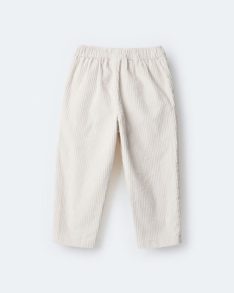 Toddler Boy Corduroy Pocket Pant - Cream, image 8 of 9 slides