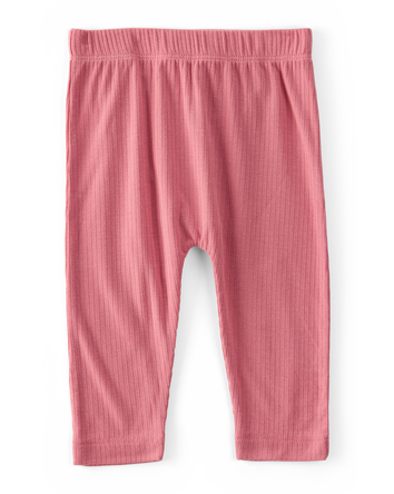Baby Girl 2-Pack PurelySoft Pull-On Pants - Pink, 