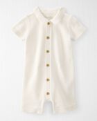 Baby Organic Cotton Sweater Knit Romper, image 1 of 4 slides