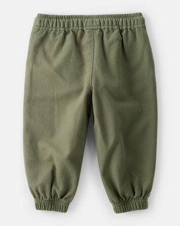 Baby Boy  Herringbone Woven Pull-On Jogger - Green, 