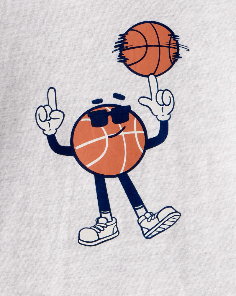 Toddler Boy Basketball Long-Sleeve Graphic Tee - Grey, image 2 of 3 slides