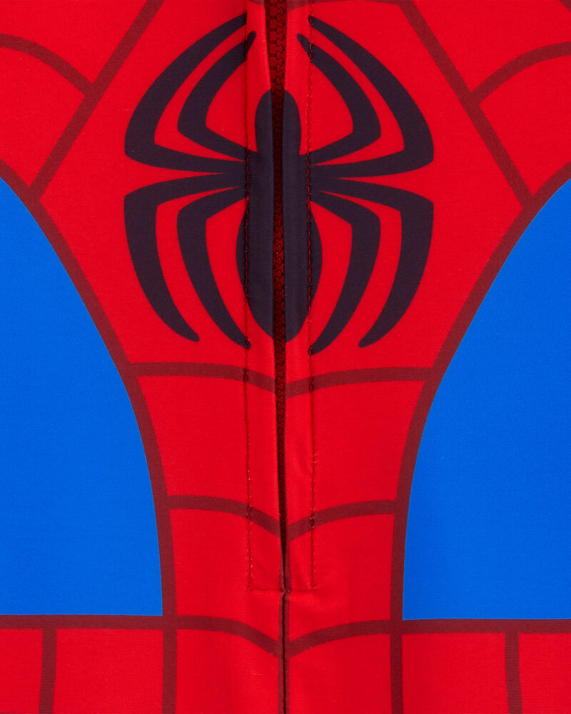 Baby Marvel&trade; Spider-Man 1-Piece Rashguard Swimsuit - Blue/Red, image 2 of 2 slides