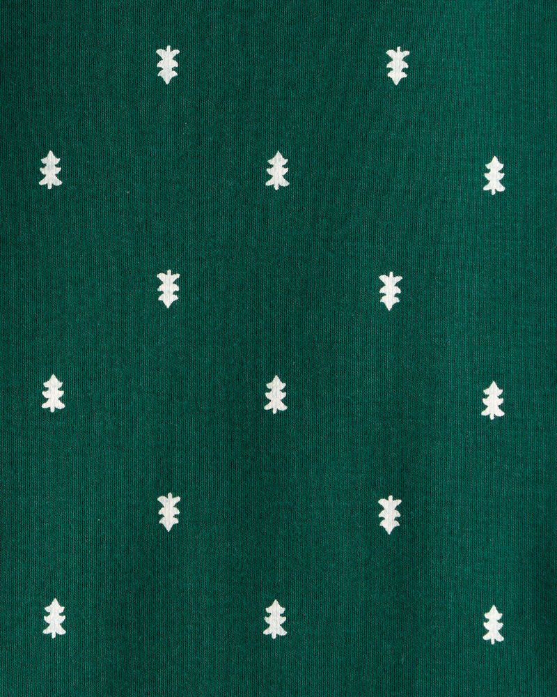 Baby Boy 4-Pack Christmas Print Long-Sleeve Multipack Bodysuits - White/Green, image 5 of 6 slides