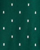 Baby Boy 4-Pack Christmas Print Long-Sleeve Multipack Bodysuits - White/Green, image 5 of 6 slides