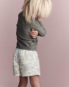 Toddler Boy Tropical Swim Trunks - Light Blue, image 4 of 7 slides