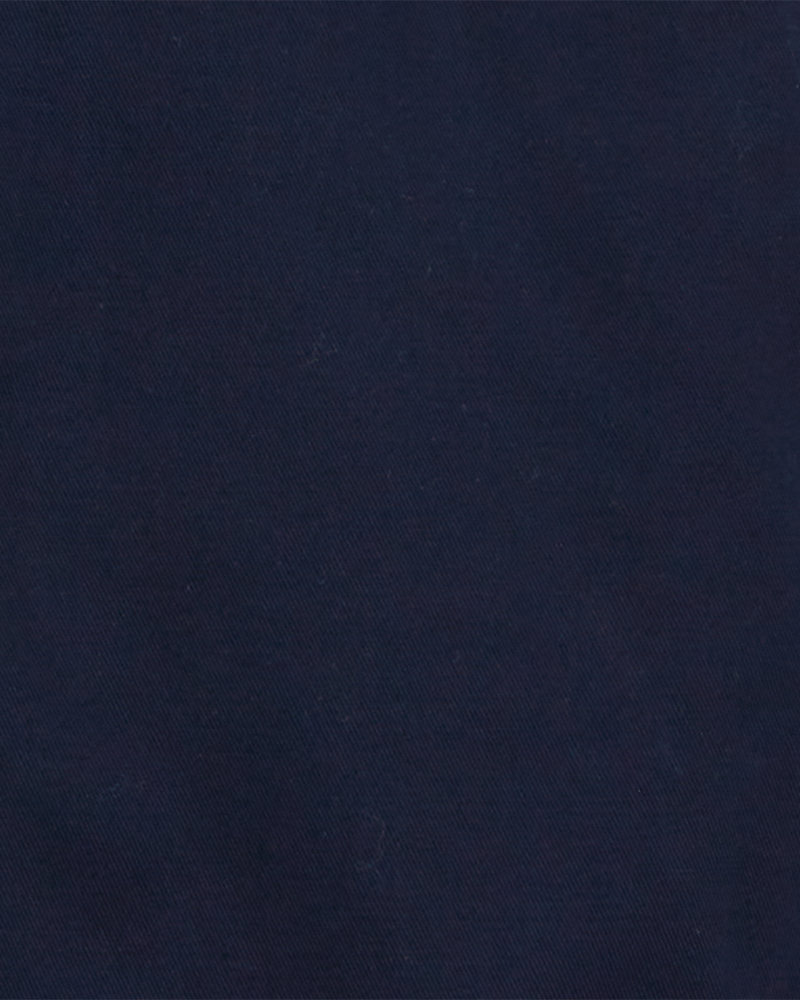 Toddler Boy Stretch Chino Shorts - Navy, image 3 of 4 slides