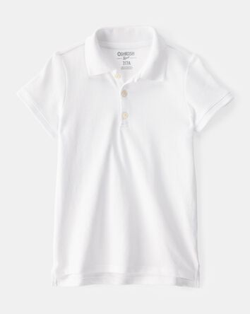 Kid Pique Cotton Uniform Polo, 