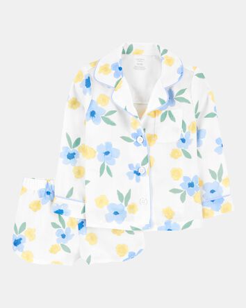Toddler Floral Loose Fit 2-Piece Pajamas, 