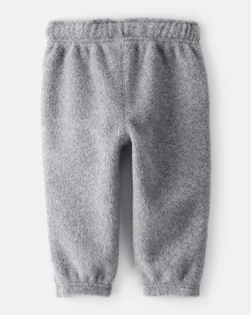 Baby Boy Fleece Joggers - Grey, 