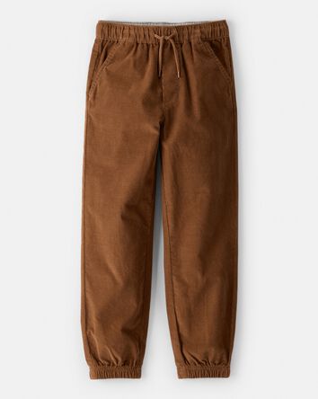 Boys Corduroy Joggers - Brown, 