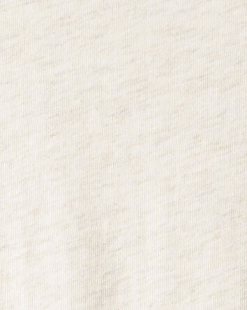 Girls Long-Sleeve Peplum Top - Oatmeal, 