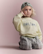 Toddler 'Going On Holiday' Dolman-Sleeve Sweatshirt - Yellow, image 3 of 6 slides