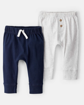 Baby 2-Pack Pull-On Pants, 