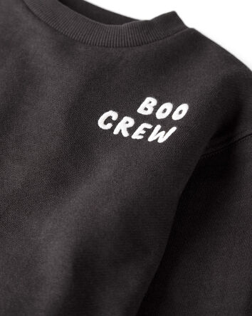 Toddler Organic Cotton Boo Crew Sweatshirt, 