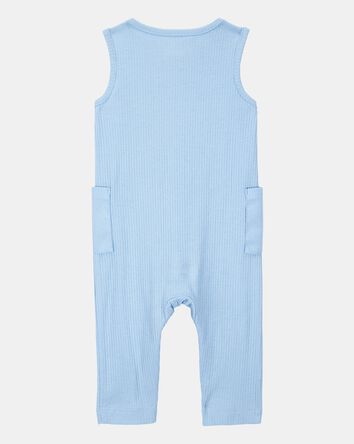 Baby 2-Piece Jumpsuit & Sock Set - Blue, 