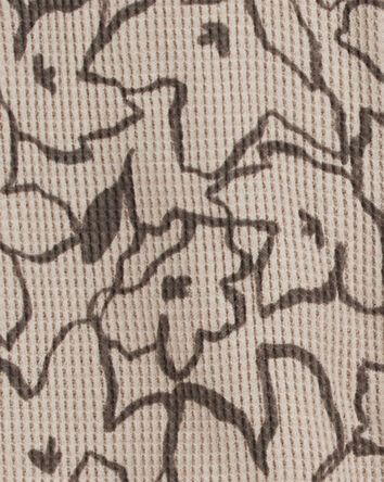 Baby Floral 2-Way Waffle Knit Sleep & Play Pajamas, 