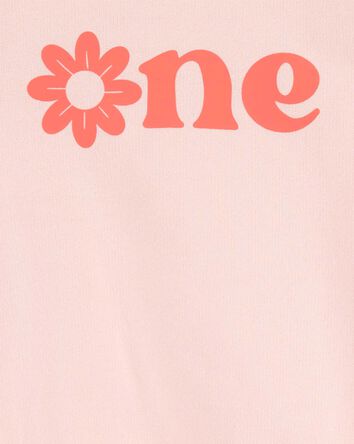 Baby Girl 2-Piece Birthday Bubble & Headwrap Set - Pink, 