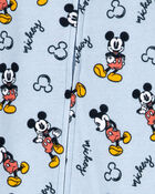Baby Boy Disney&copy; Mickey Mouse Snug Fit Cotton Footie 1-Piece Pajamas - Blue, image 2 of 3 slides
