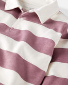 Toddler Organic Cotton Henley Top in Stripes, image 2 of 4 slides