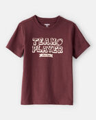 Toddler Boy Team Player Football Short-Sleeve Graphic Tee - Maroon, image 1 of 3 slides