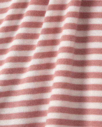 Toddler Girl 1-Piece Striped PurelySoft Footie Pajamas, 