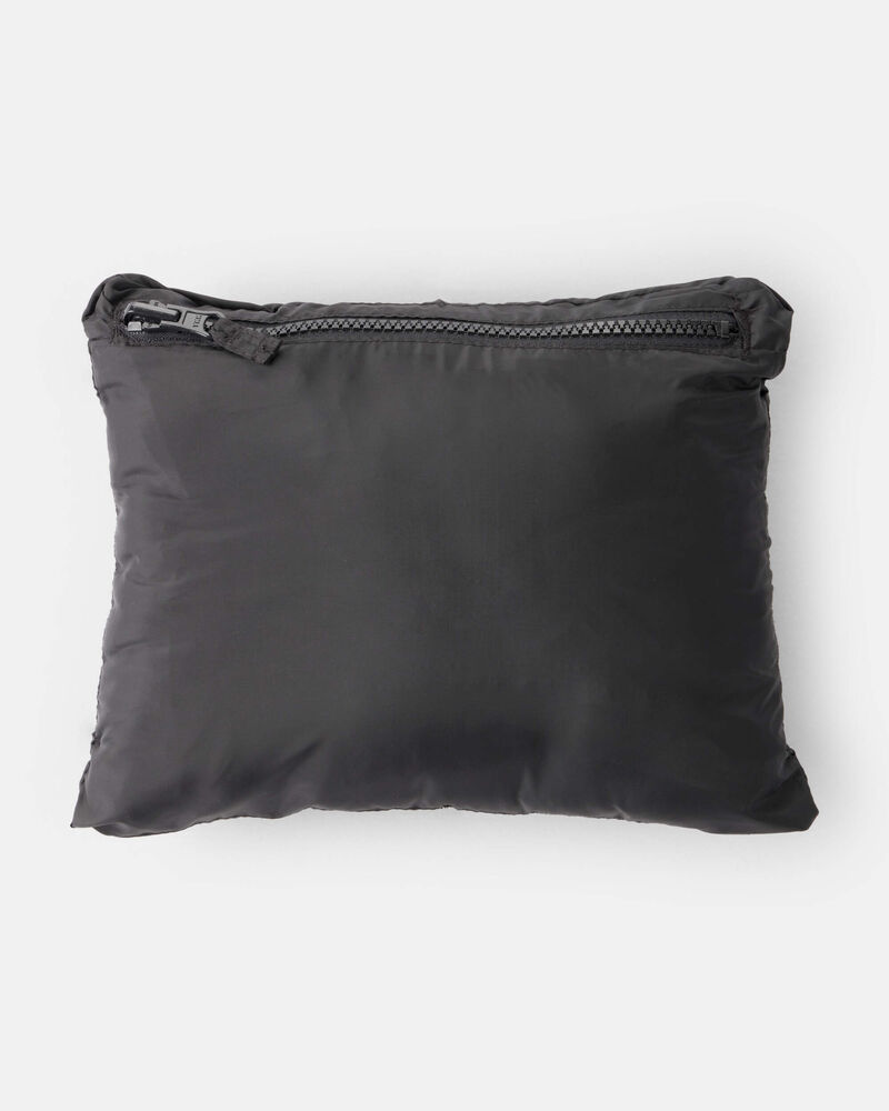 Baby Packable Hooded Puffer Jacket - Black, image 4 of 5 slides