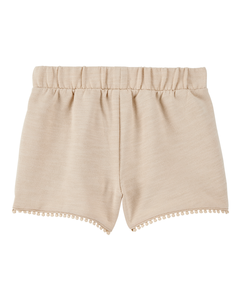 Toddler 2-Piece Seashell Ribbed Tank Top & Pom Pom Dolphin Shorts Set - Ivory/Tan

, image 7 of 10 slides