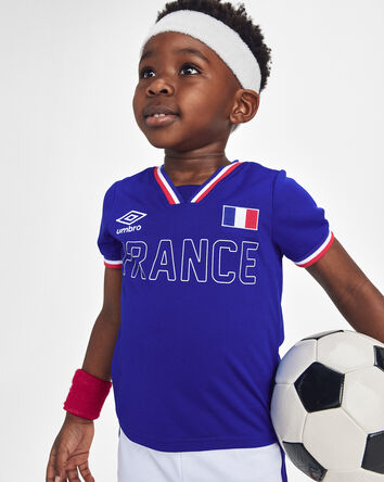 Kids Umbro France Soccer Jersey - Blue, 