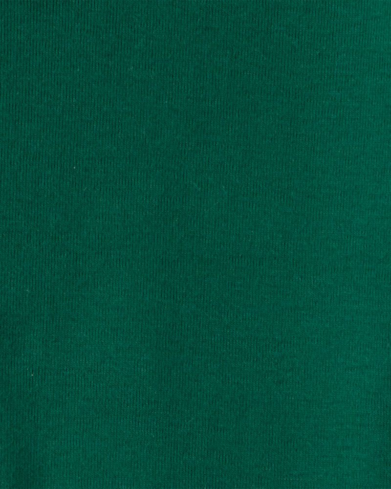 Toddler Snowman Fair Isle Cotton Long-Sleeve Snug Fit 2-Piece Pajamas - Green/White, image 2 of 4 slides