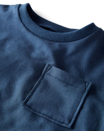 Baby Boy 3-Pack Organic Cotton Long-Sleeve Stretch Jersey Tees, 