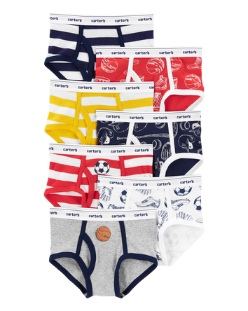 7-Pack Cotton Briefs Underwear, 