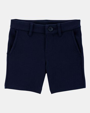Toddler Girl Ponte Knit Uniform Shorts - Navy, 
